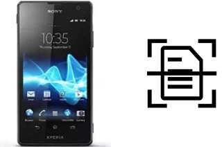 Escanear documento en un Sony Xperia TX