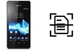 Escanear documento en un Sony Xperia V