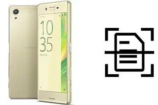 Escanear documento en un Sony Xperia X