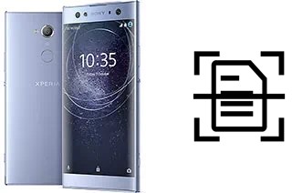 Escanear documento en un Sony Xperia XA2 Ultra