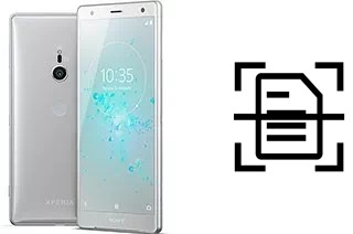 Escanear documento en un Sony Xperia XZ2