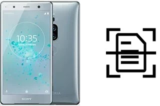 Escanear documento en un Sony Xperia XZ2 Premium