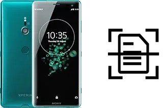 Escanear documento en un Sony Xperia XZ3