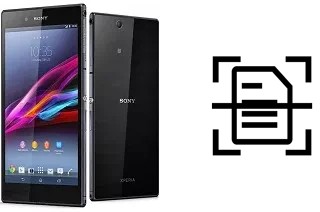 Escanear documento en un Sony Xperia Z Ultra