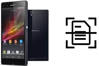 Escanear documento en un Sony Xperia Z