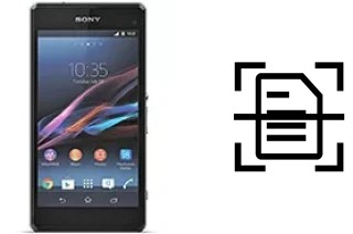 Escanear documento en un Sony Xperia Z1 Compact