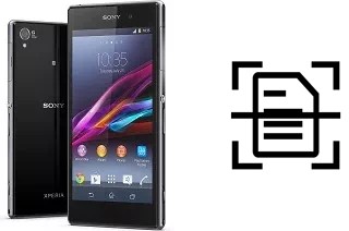 Escanear documento en un Sony Xperia Z1