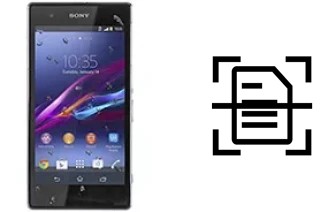 Escanear documento en un Sony Xperia Z1s