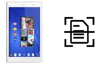 Escanear documento en un Sony Xperia Z3 Tablet Compact