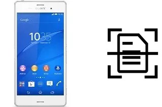 Escanear documento en un Sony Xperia Z3 Dual