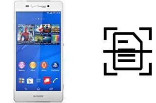 Escanear documento en un Sony Xperia Z3v