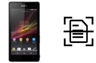 Escanear documento en un Sony Xperia ZR