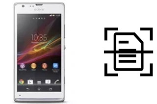 Escanear documento en un Sony Xperia SP