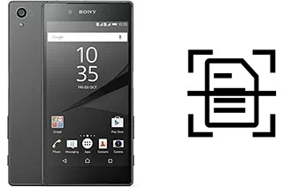 Escanear documento en un Sony Xperia Z5 Dual