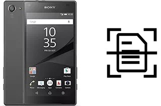 Escanear documento en un Sony Xperia Z5 Compact