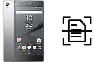 Escanear documento en un Sony Xperia Z5 Premium Dual