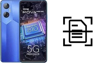 Escanear documento en un Tecno Pova Neo 5G