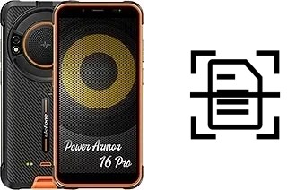 Escanear documento en un Ulefone Power Armor 16 Pro