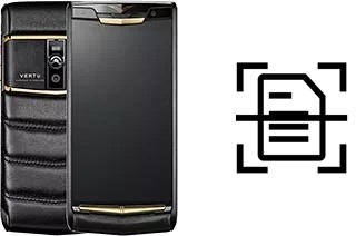 Escanear documento en un Vertu Signature Touch (2015)