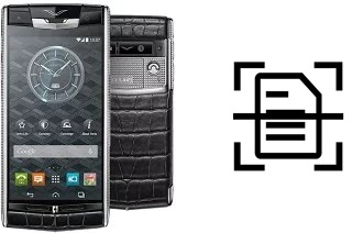 Escanear documento en un Vertu Signature Touch