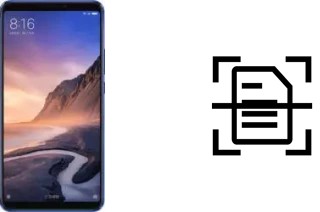 Escanear documento en un Xiaomi Mi Max 3 Pro