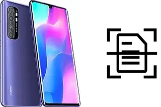 Escanear documento en un Xiaomi Mi Note 10 Lite