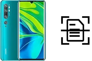 Escanear documento en un Xiaomi Mi Note 10 Pro