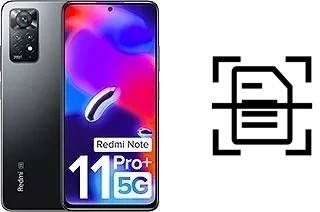 Escanear documento en un Xiaomi Redmi Note 11 Pro+ 5G