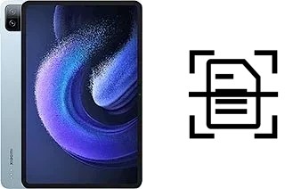 Escanear documento en un Xiaomi Pad 6