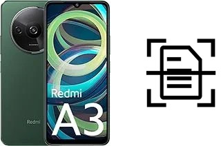 Escanear documento en un Xiaomi Redmi A3 Pro