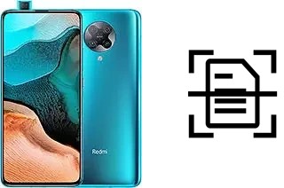 Escanear documento en un Xiaomi Redmi K30 Pro