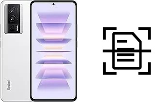 Escanear documento en un Xiaomi Redmi K60 Pro