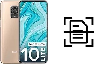 Escanear documento en un Xiaomi Redmi Note 10 Lite