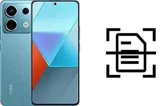 Escanear documento en un Xiaomi Redmi Note 13 Pro