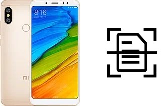 Escanear documento en un Xiaomi Redmi Note 5 AI Dual Camera