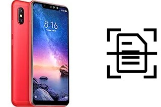 Escanear documento en un Xiaomi Redmi Note 6 Pro