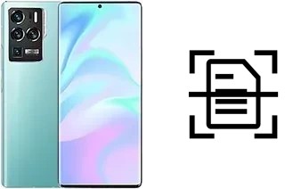 Escanear documento en un ZTE Axon 30 Ultra 5G