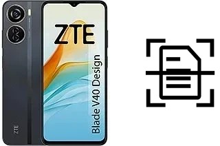 Escanear documento en un ZTE Blade V40 Design