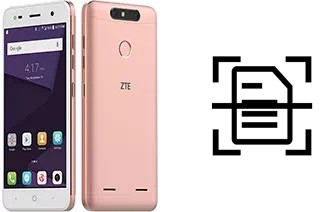 Escanear documento en un ZTE Blade V8 Mini