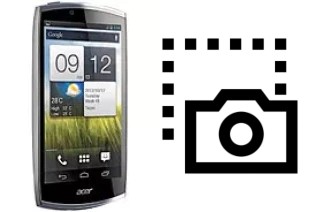 Captura de pantalla en Acer CloudMobile S500