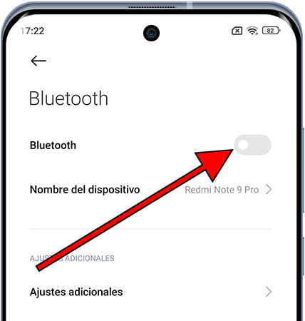 Activar Bluetooth en Xiaomi