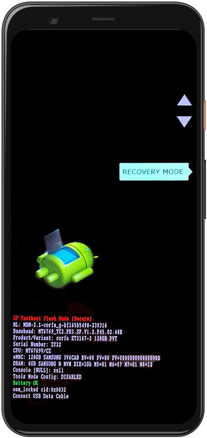 Recovery mode AP fastboot