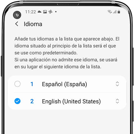 Quitar idiomas Android