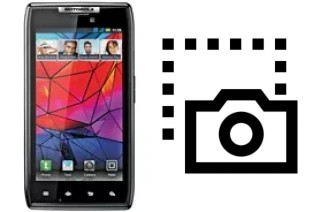 Captura de pantalla en Motorola RAZR XT910