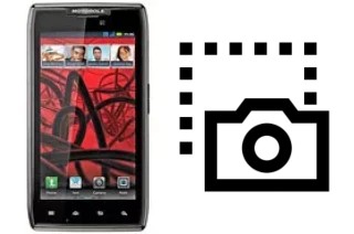 Captura de pantalla en Motorola RAZR MAXX