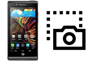 Captura de pantalla en Motorola RAZR V XT889