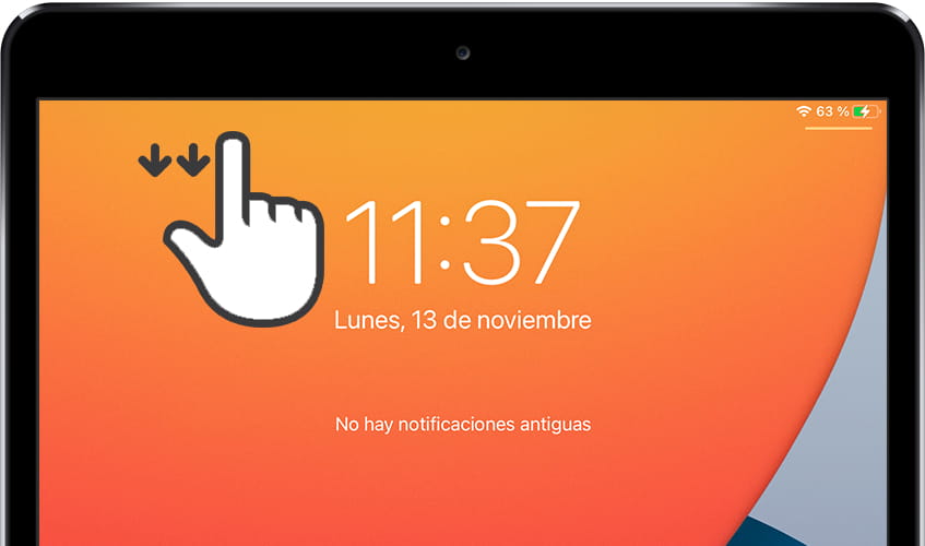 Abrir centro de notificaciones iOS