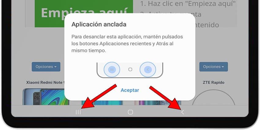 Fijar app Samsung