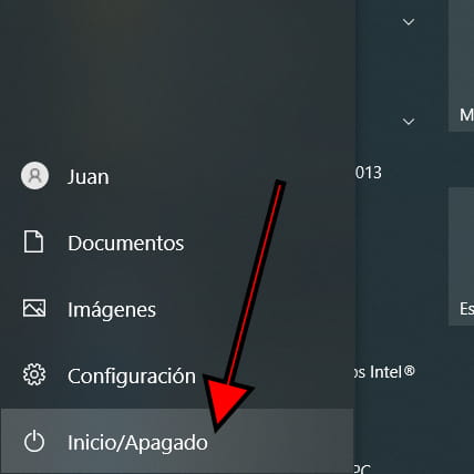 Icono Inicio/Apagado