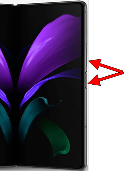 Captura de pantalla en Samsung Galaxy Z Fold2 5G